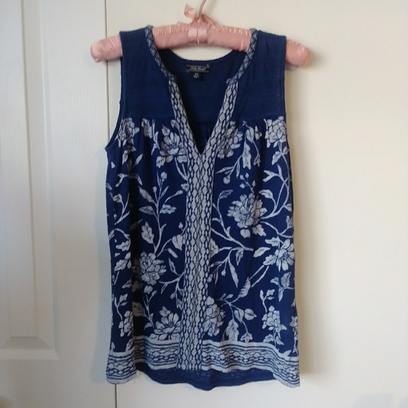 LUCKY🍀BRAND floral boho peasant sleeveless top - Picture 7 of 7